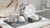 udry over the sink dish rack with drying mat