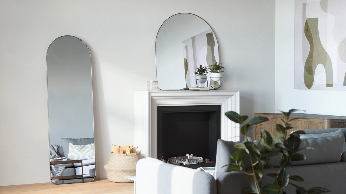 hubba arched leaning mirror
