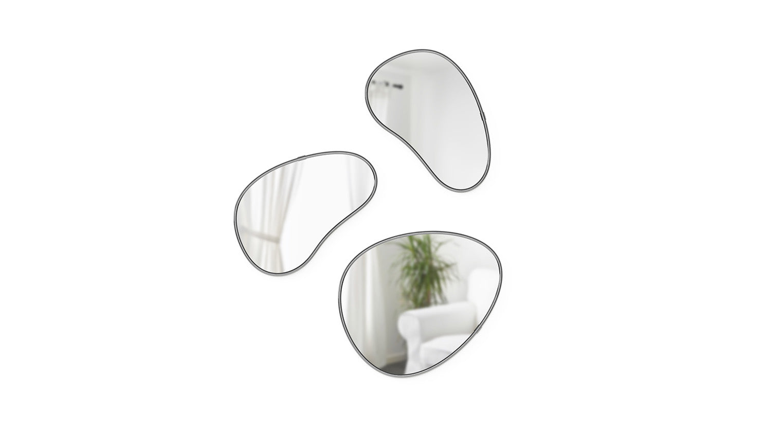 hubba pebble mirror set - urbane EQ3