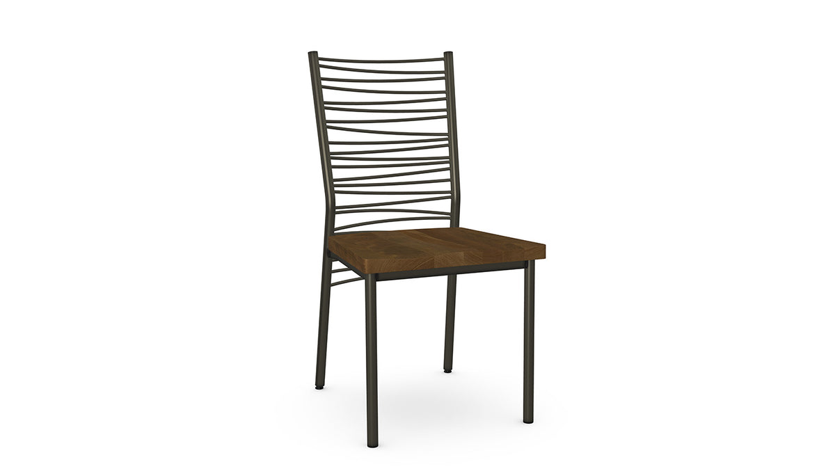 crescent dining chair (wood seat)