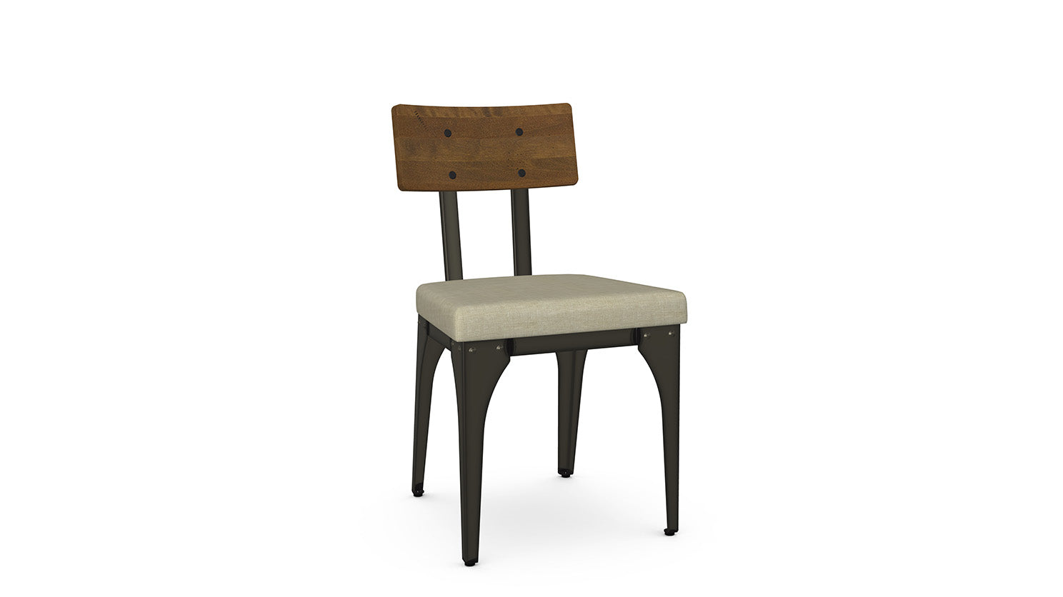 architect dining chair (cushion seat/wood back)