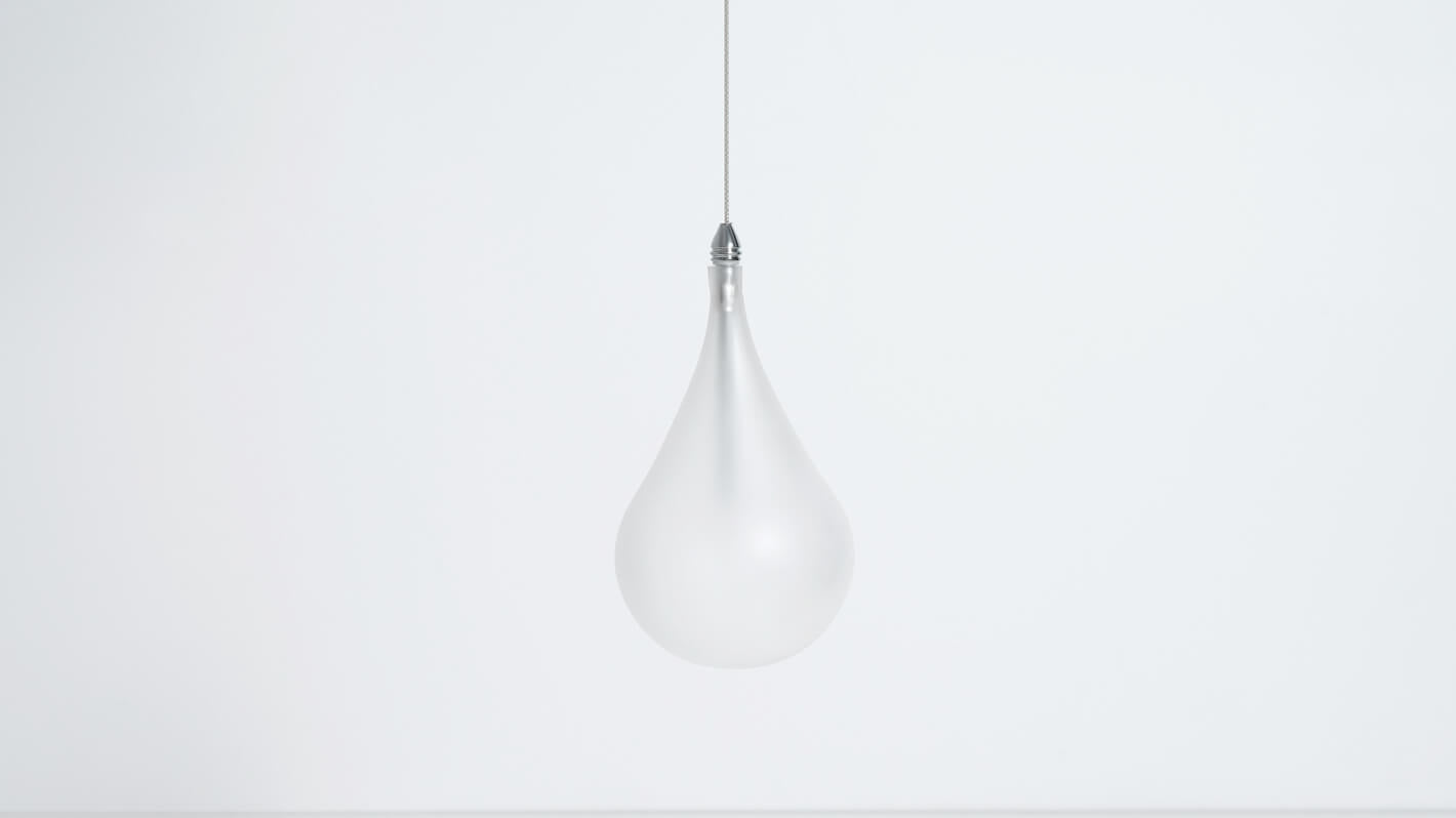 slimline pendant lamp (small/white) - urbane EQ3