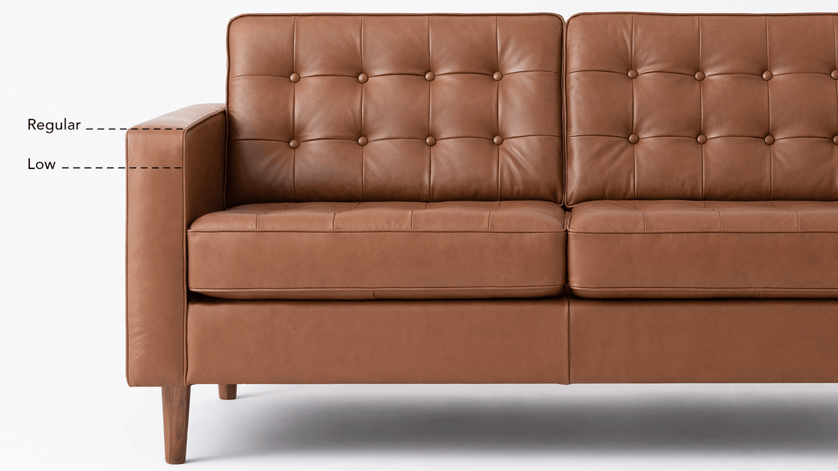 reverie 92" sofa - leather