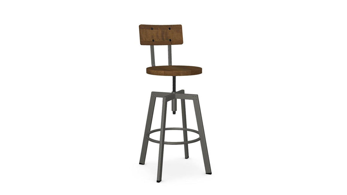 architect screw stool (wood seat/wood back)