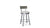 lauren swivel stool (cushion seat/wood back)