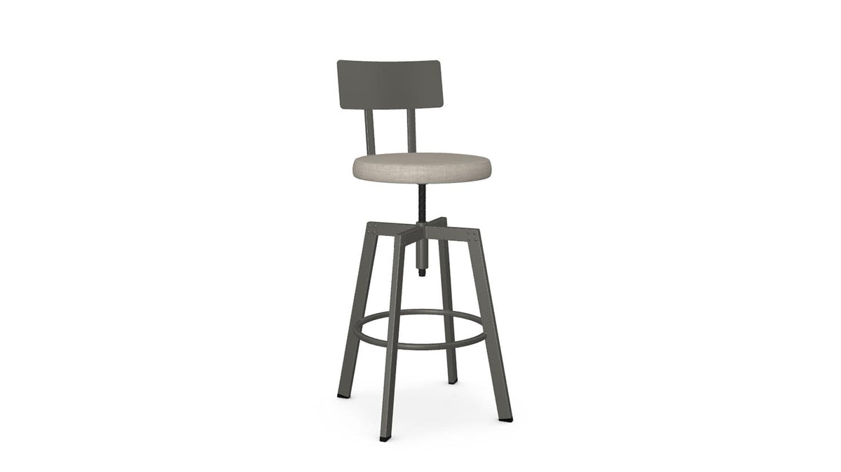architect screw stool (cushion seat/metal back)