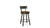 lauren swivel stool (wood seat/metal back)