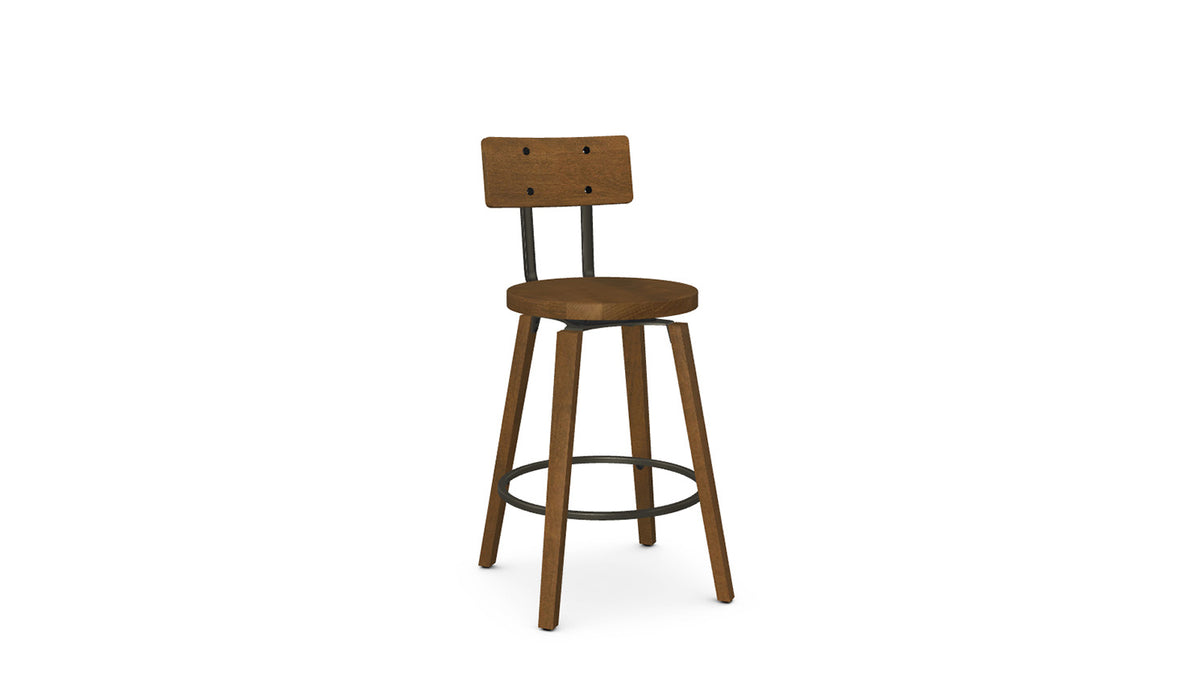 esteban swivel stool (wood seat)