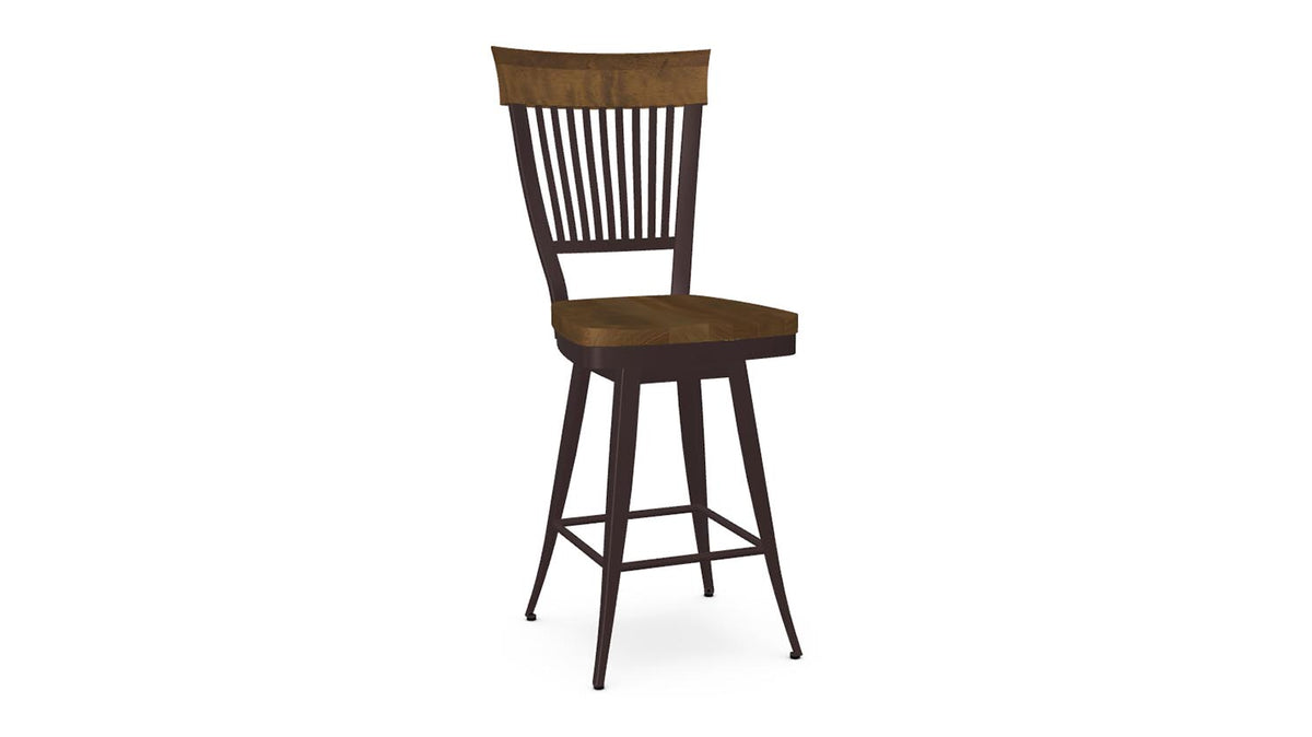 annabelle swivel stool (wood seat)