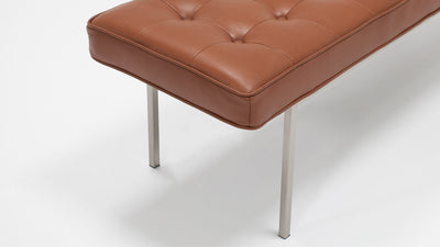 bank bench - leather