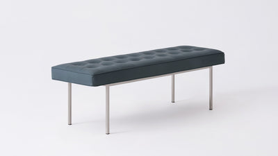 bank bench - leather