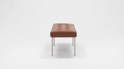 bank bench - leather