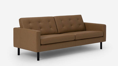 joan 83" sofa (tufted) - leather