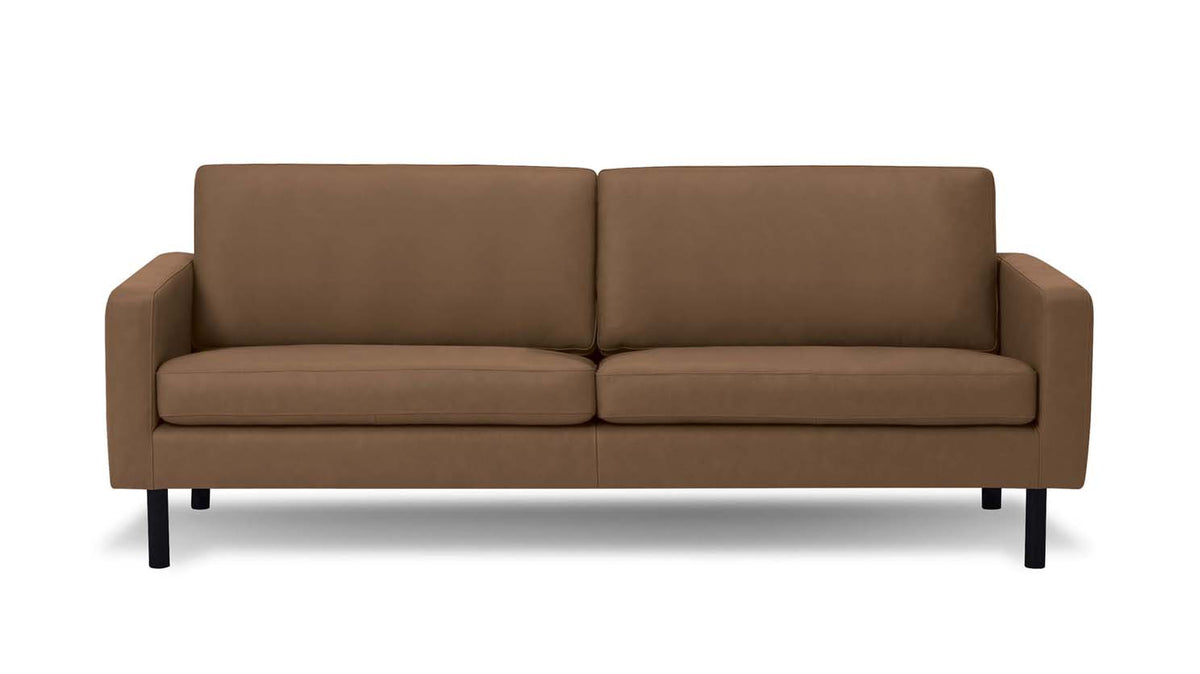joan 83" sofa (plain) - leather