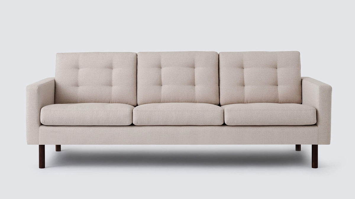 joan 87" sofa (tufted) - fabric