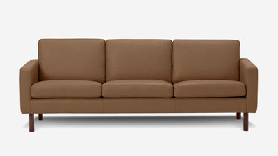 joan 87" sofa (plain) - leather