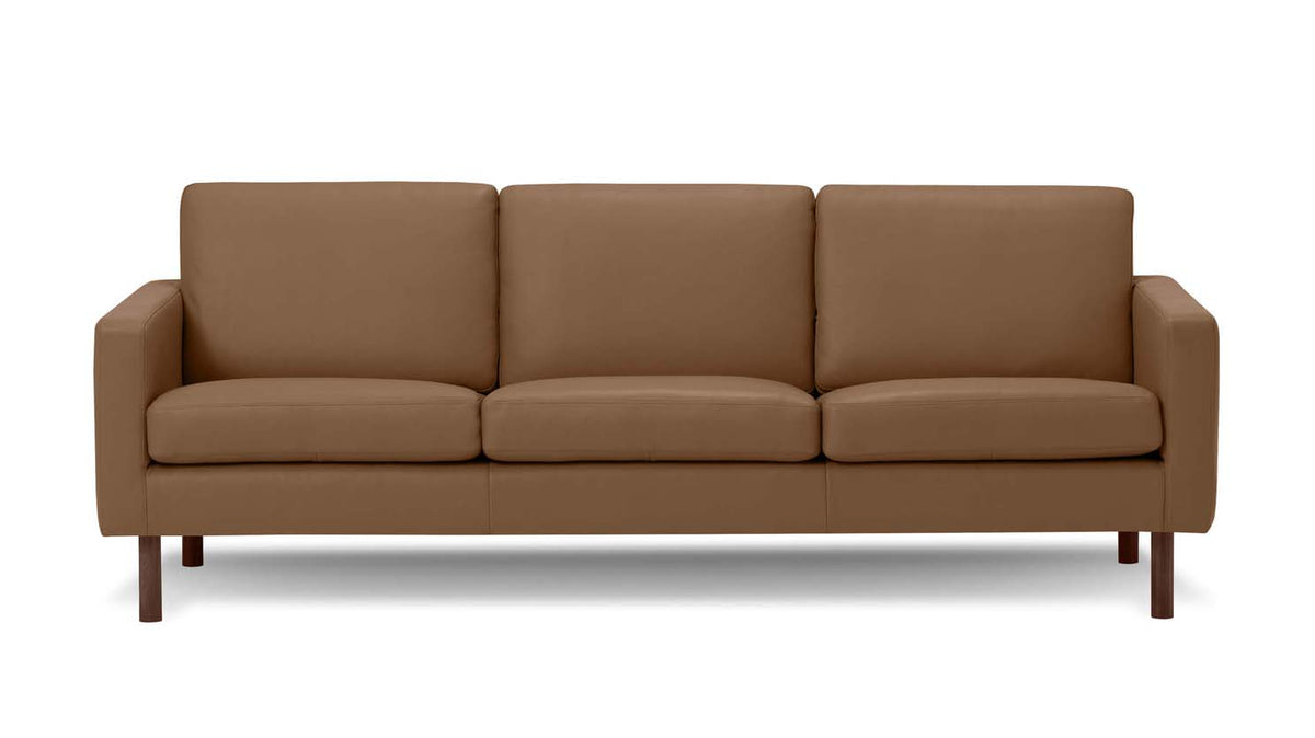 joan 87" sofa (plain) - leather