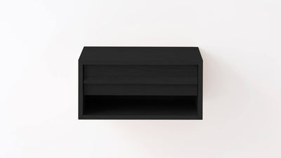 marcel open shelf floating nightstand