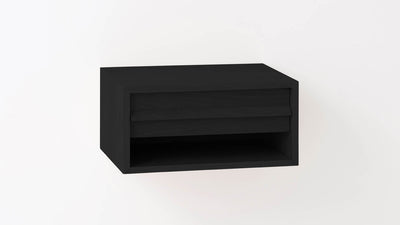 marcel open shelf floating nightstand