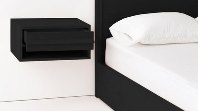 marcel open shelf floating nightstand