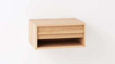 marcel open shelf floating nightstand