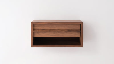 marcel open shelf floating nightstand
