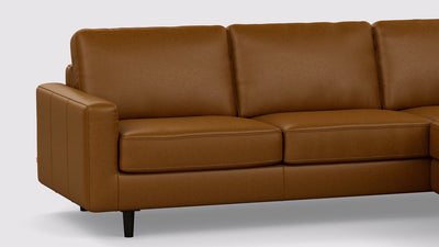 oskar 2-piece sectional - leather