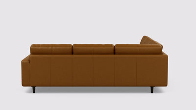 oskar 2-piece sectional - leather