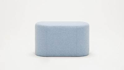 oval ottoman - fabric