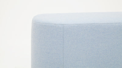 oval ottoman - fabric