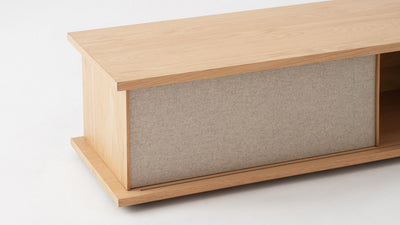 plank 83" low media unit