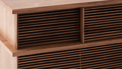 plank 83" tall media unit