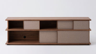plank 83" tall media unit