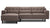 remi 2-piece sectional - fabric