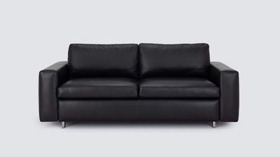 reva storage loveseat - leather