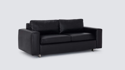 reva storage loveseat - leather