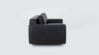 reva storage loveseat - leather