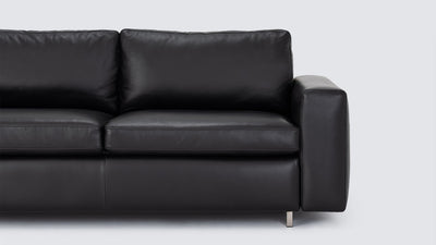 reva storage loveseat - leather