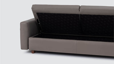 reva storage sofa - leather