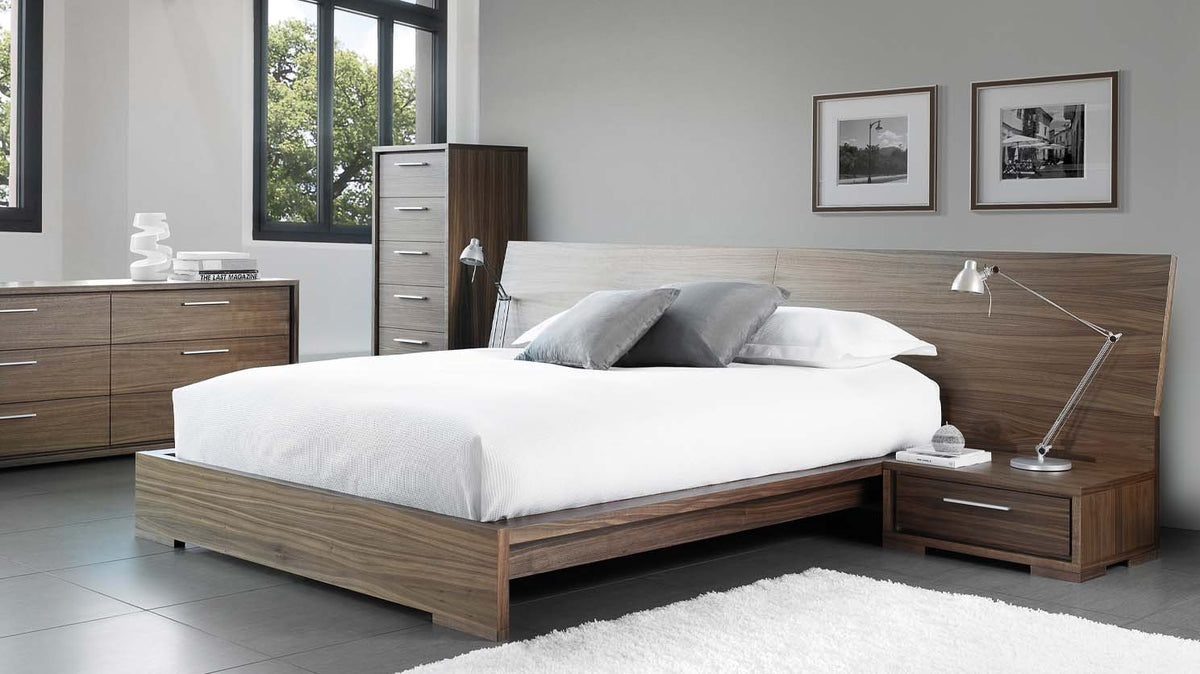 sonoma bed with wide headboard