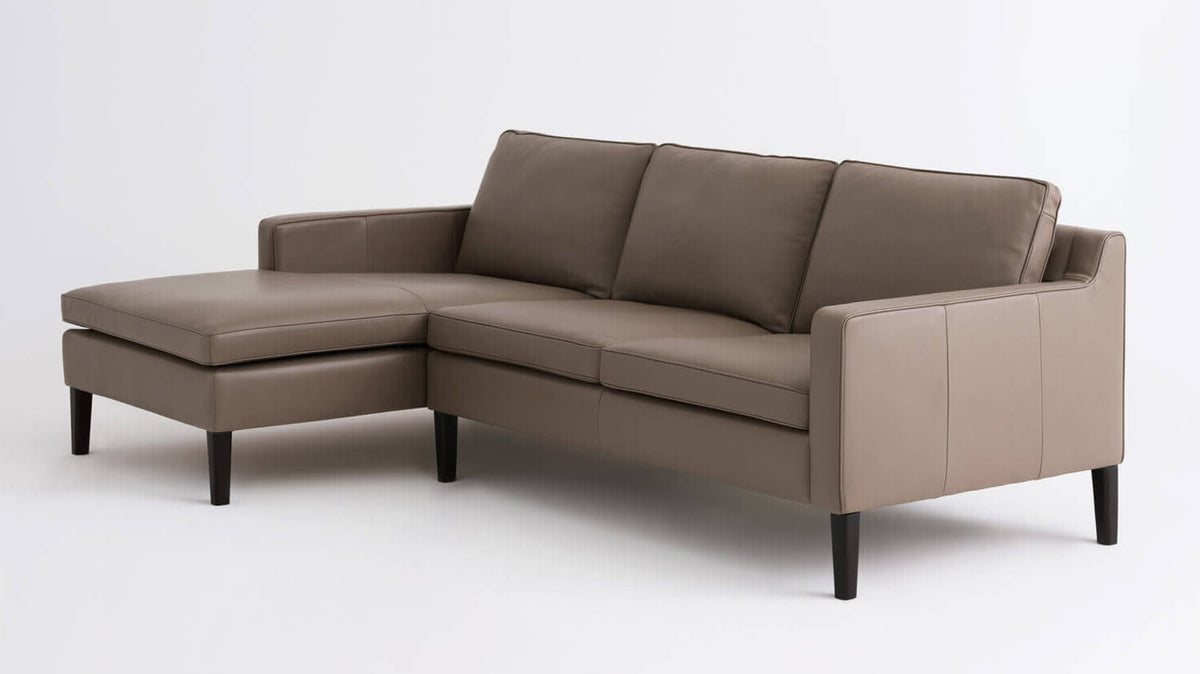 skye 2-piece sectional - leather