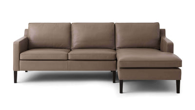 skye 2-piece sectional - leather