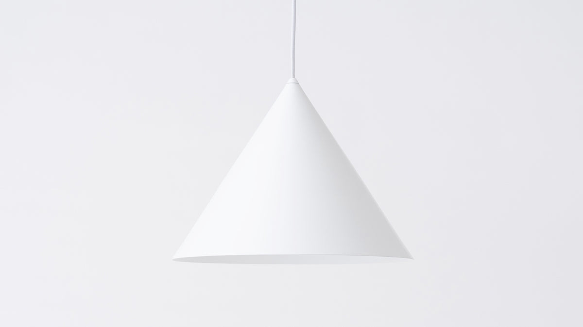 cone pendant lamp (small/white)