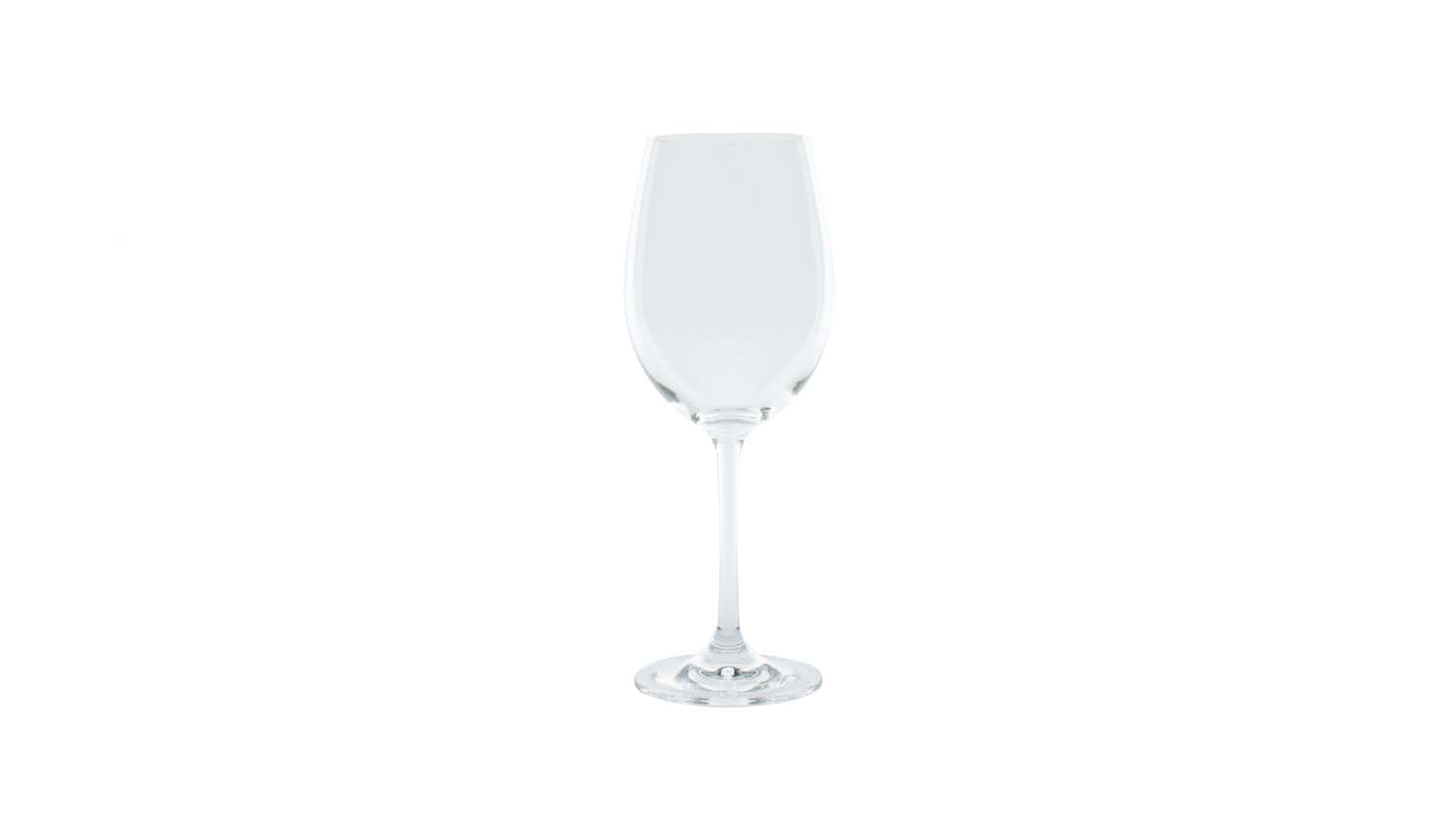 crisp white wine glass
