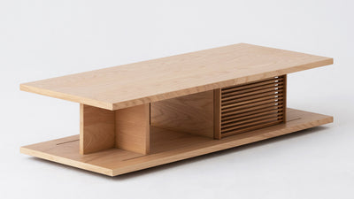 plank rectangular coffee table
