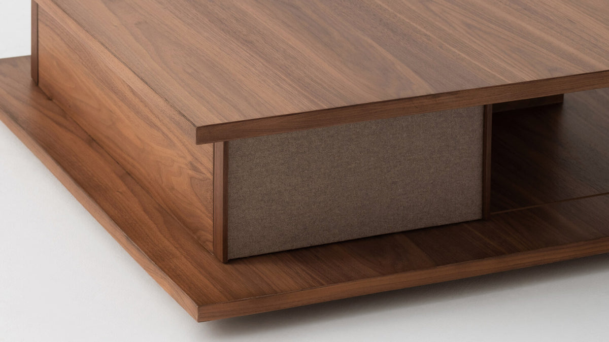plank square coffee table