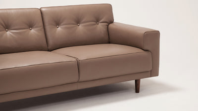 remi loveseat (button) - leather