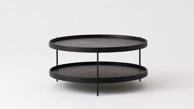sage round coffee table