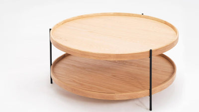 sage round coffee table