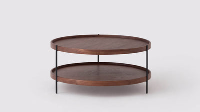 sage round coffee table